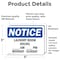 Signmission Laundry Room Hours _ Am To _ Pm Monday, 5 in W x Rectangle, Vinyl Decal OS-2PACK-NS-D-35-L-13979 - alternate 4